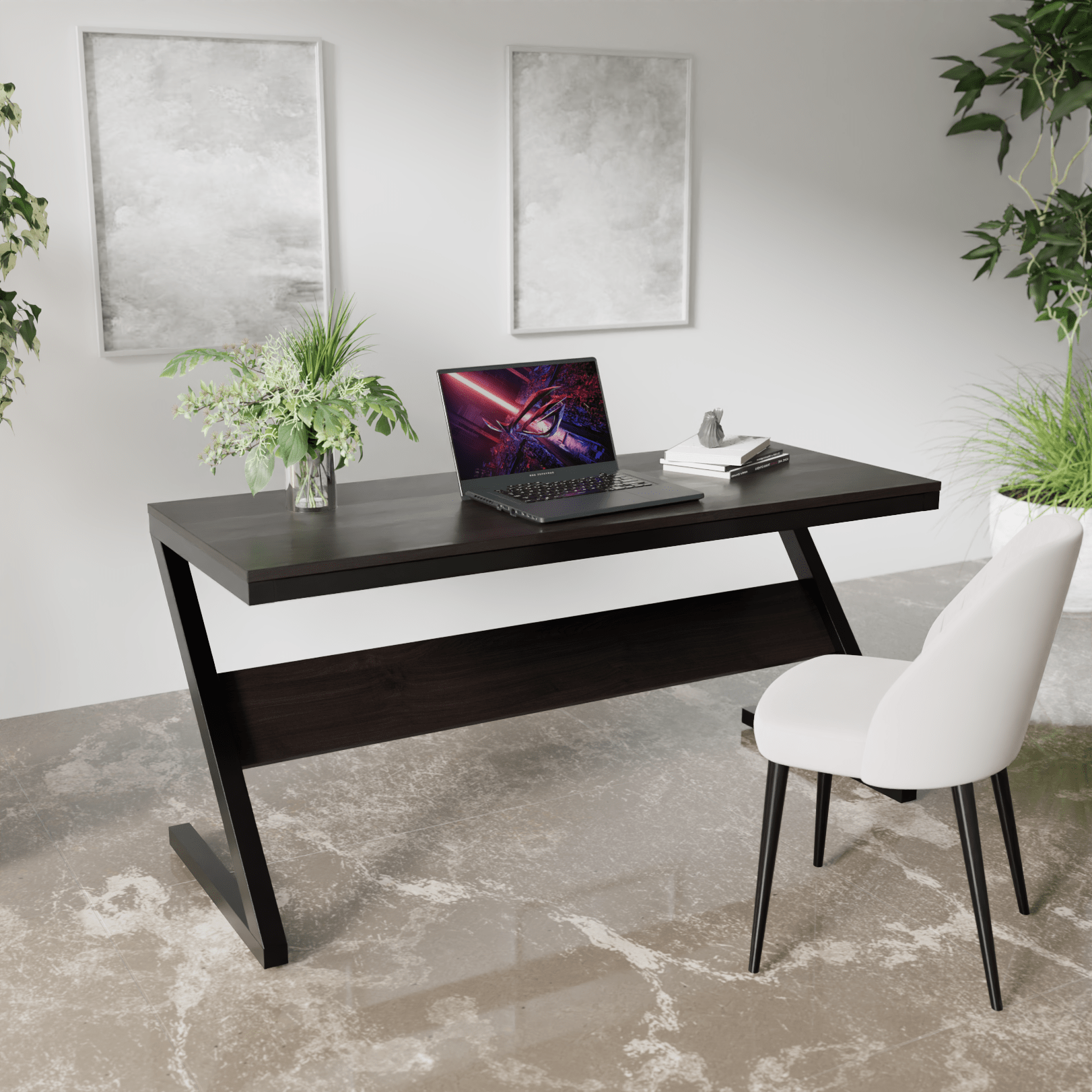 Z Type Computer Table by Riyan Luxiwood