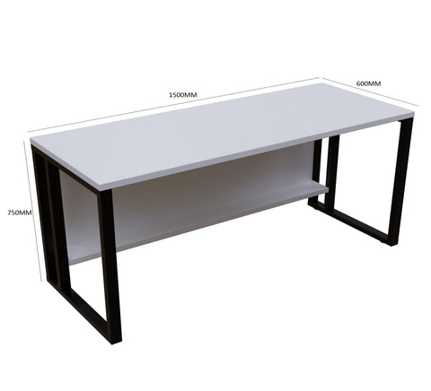 Cosmo Computer Table With Open Storage (Size: 150CMx60CMx75CM)