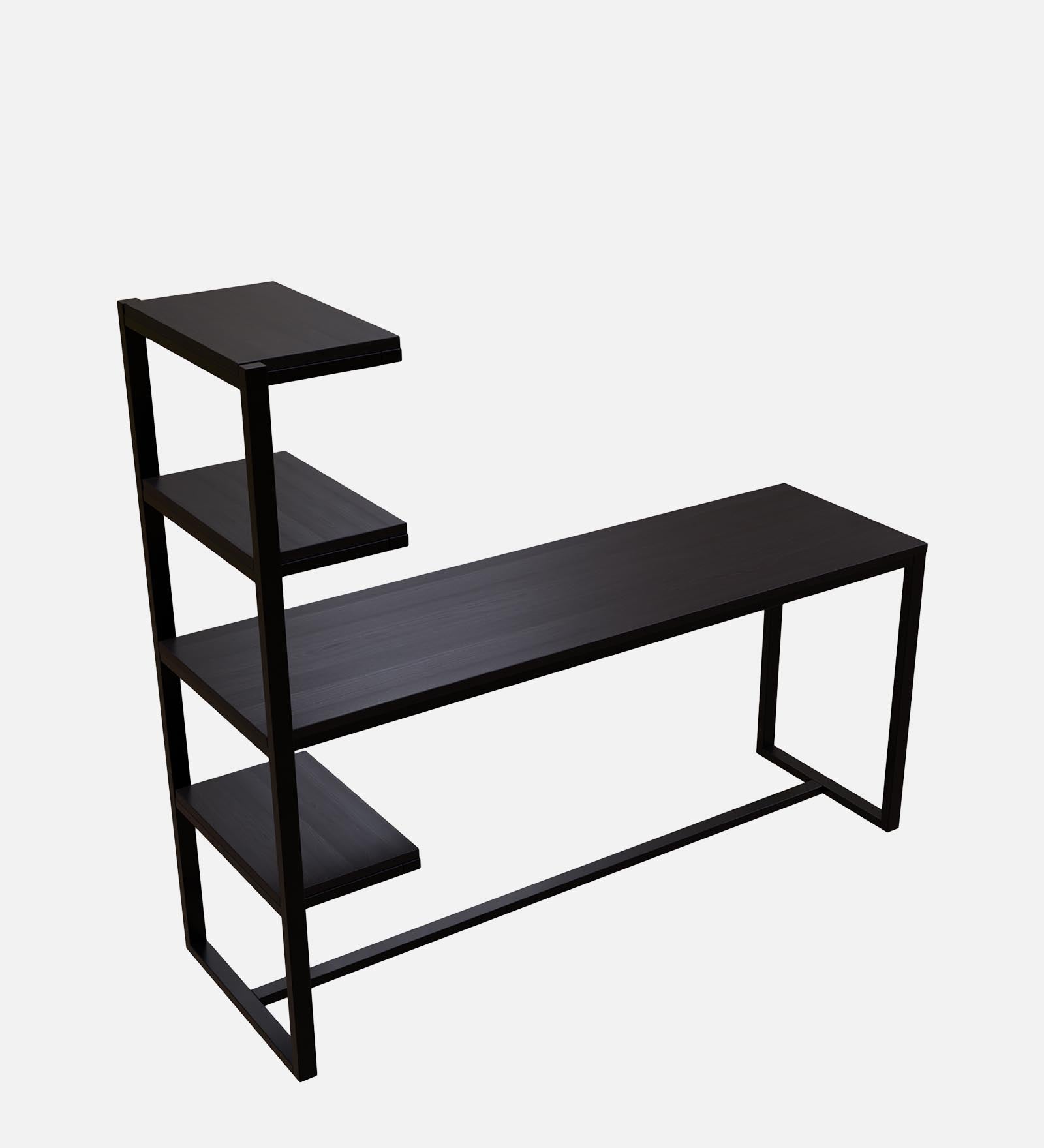 Valor Study Table with Shelves by Riyan Luxiwood