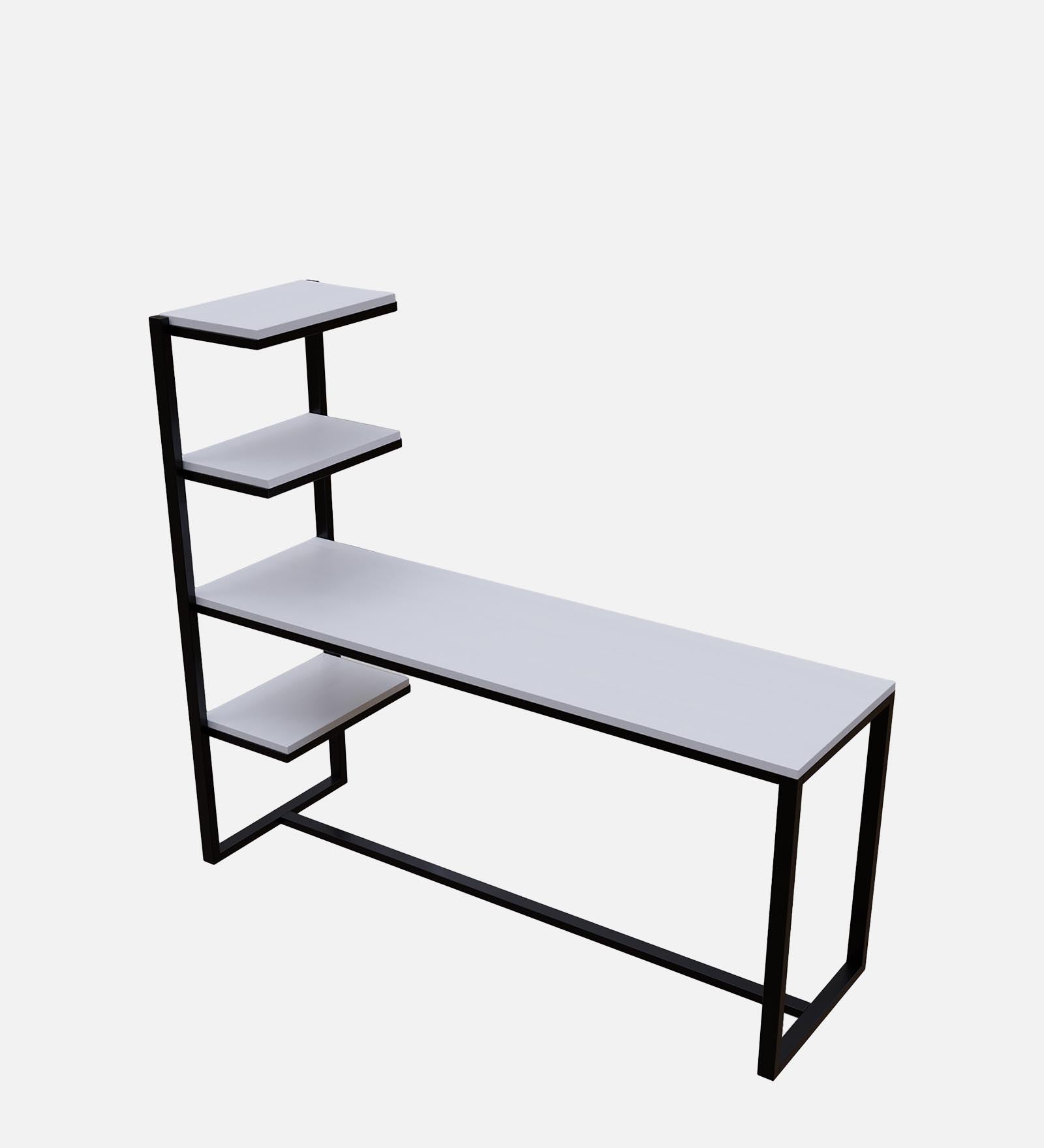 Valor Study Table with Shelves by Riyan Luxiwood