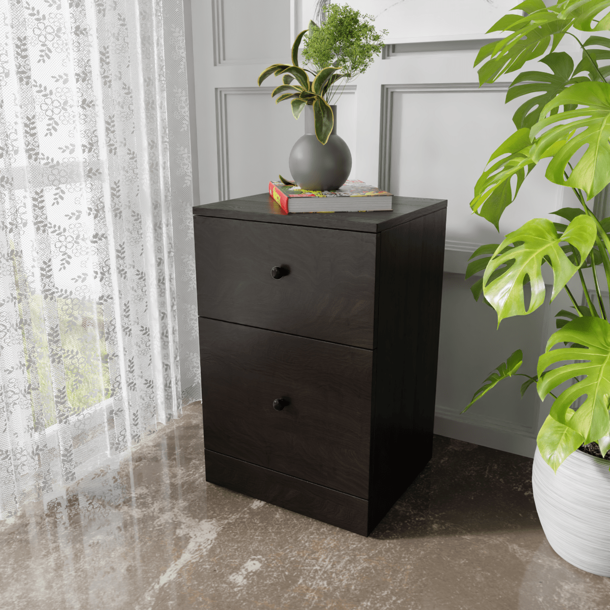 Chest of 2 Drawers by Riyan Luxiwood.