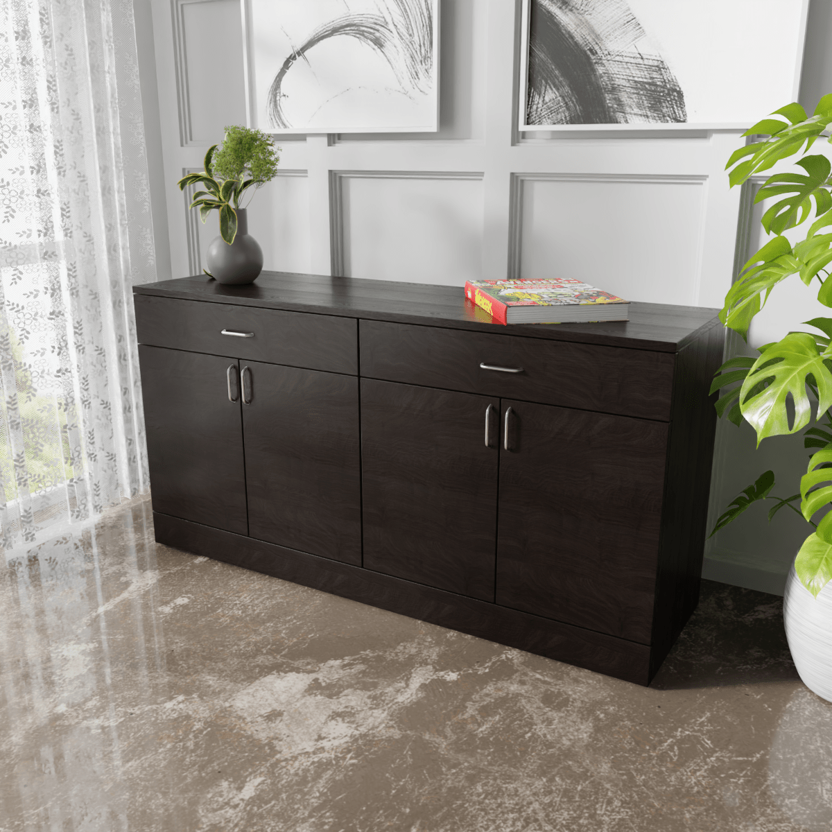 File Cabinet with Drawers by Riyan Luxiwood.