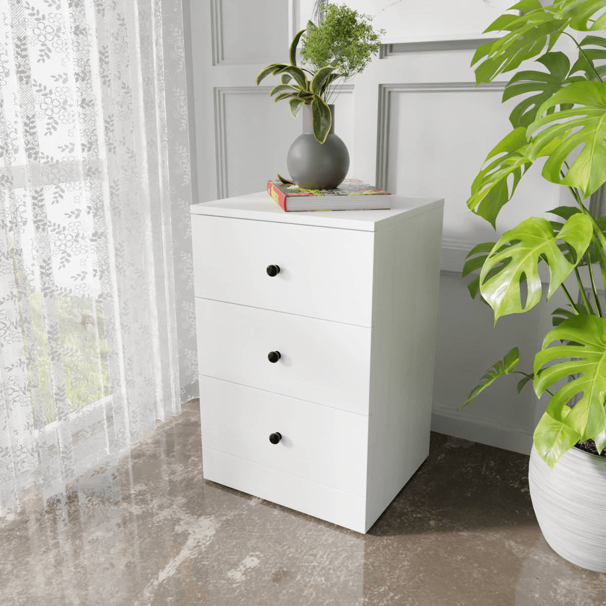 Chest of 3 Drawers by Riyan Luxiwood.