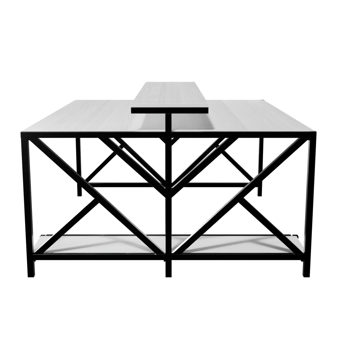 Hammer Computer Table With Open Storage By Riyan Luxiwood.