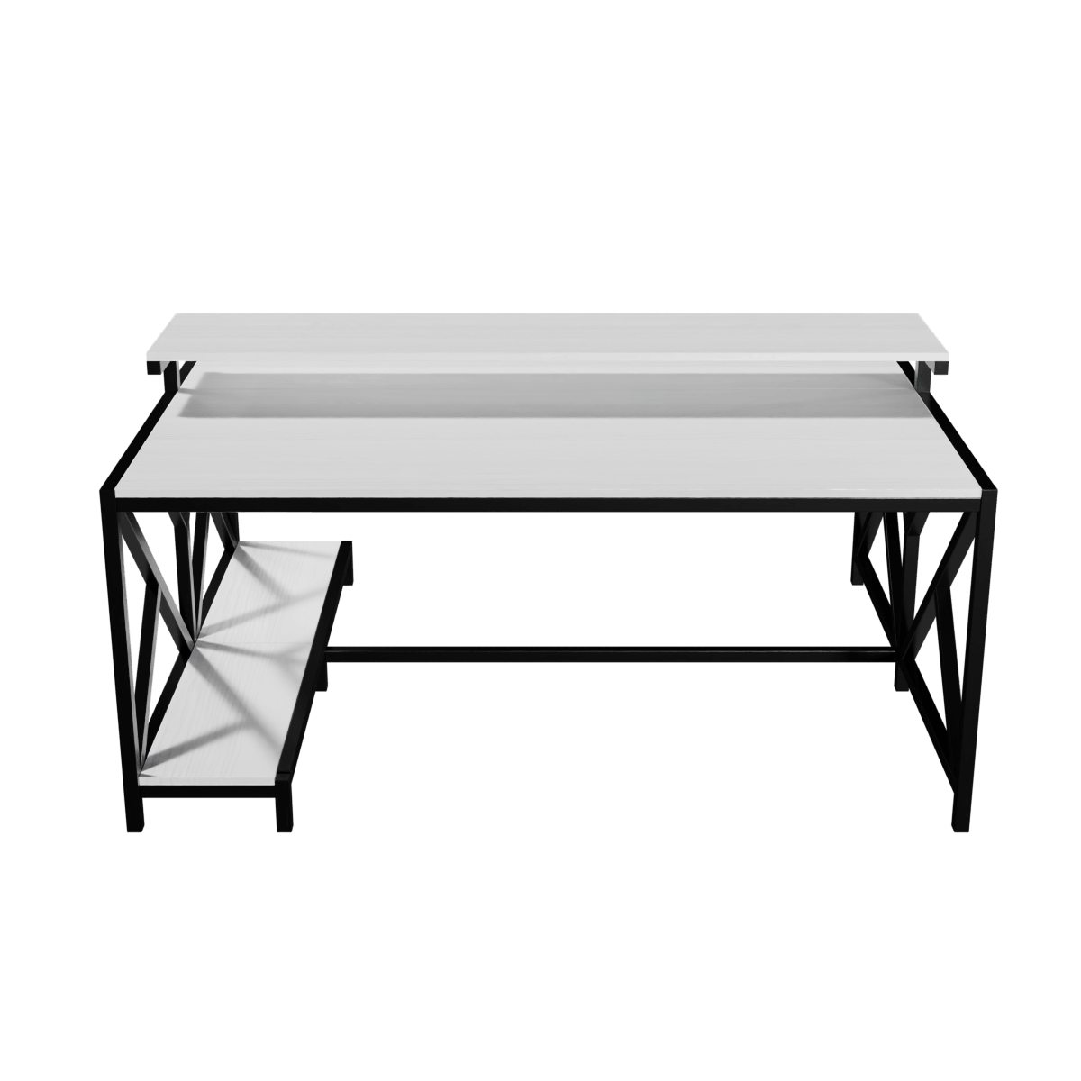 Hammer Computer Table With Open Storage By Riyan Luxiwood.