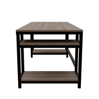 Edward Computer Table With Open Storage By Riyan Luxiwood.