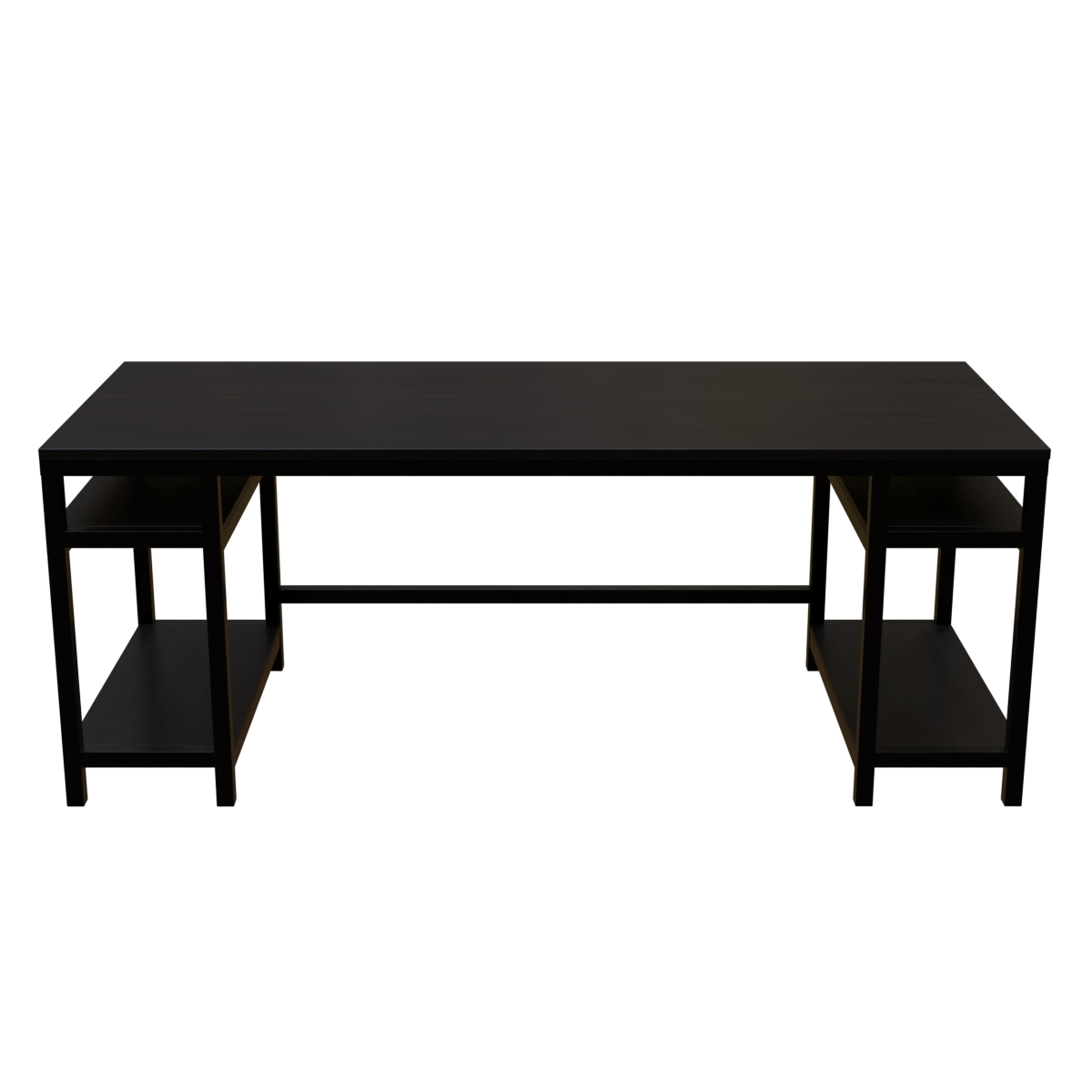 Edward Computer Table With Open Storage By Riyan Luxiwood.