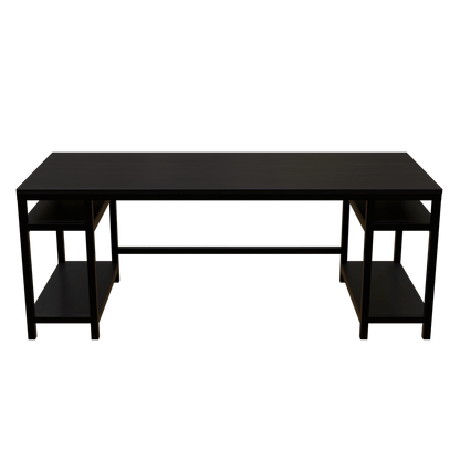 Edward Computer Table With Open Storage By Riyan Luxiwood.