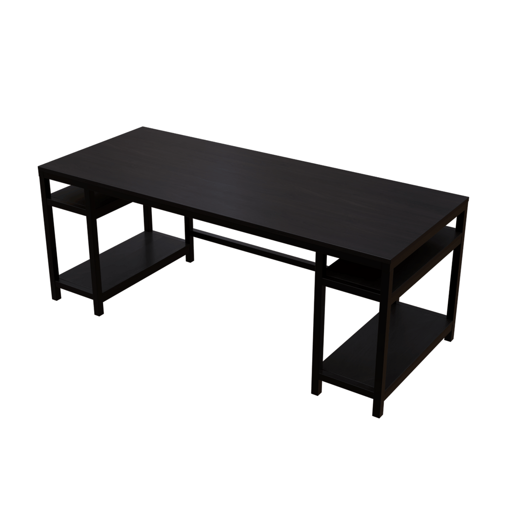 Edward Computer Table With Open Storage By Riyan Luxiwood.