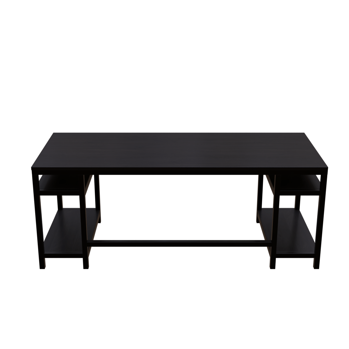 Edward Computer Table With Open Storage By Riyan Luxiwood.