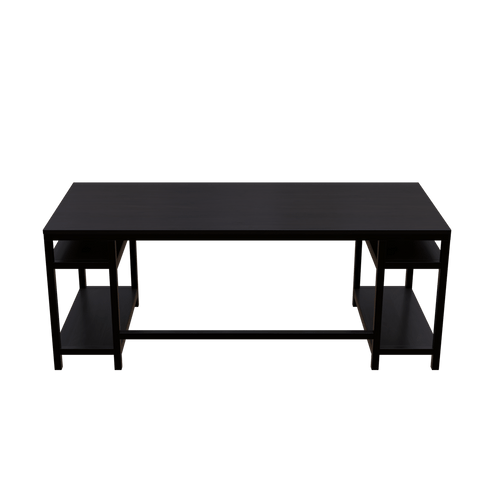 Edward Computer Table With Open Storage By Riyan Luxiwood.