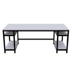 Edward Computer Table With Open Storage By Riyan Luxiwood.