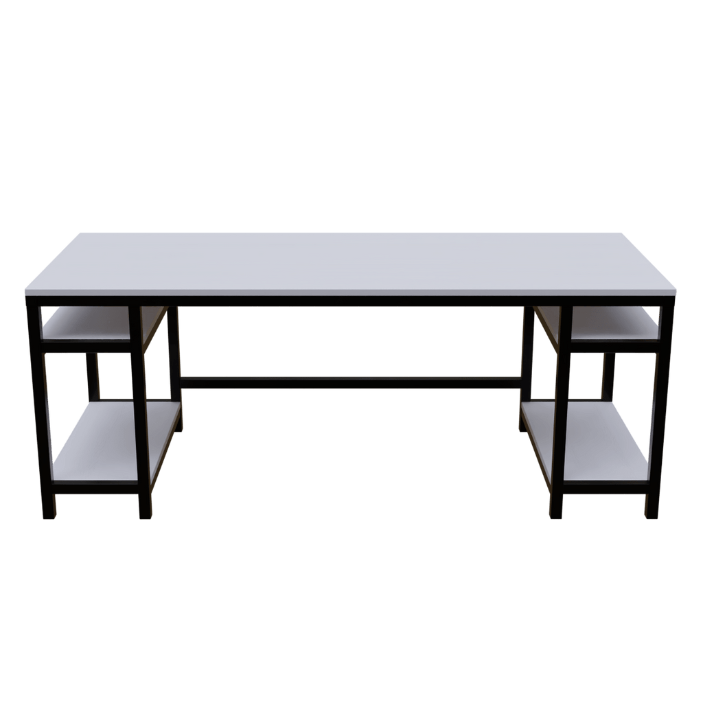 Edward Computer Table With Open Storage By Riyan Luxiwood.