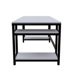 Edward Computer Table With Open Storage By Riyan Luxiwood.