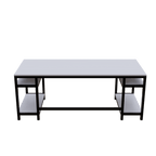 Edward Computer Table With Open Storage By Riyan Luxiwood.