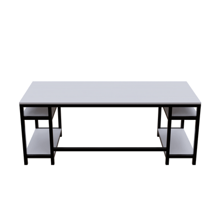 Edward Computer Table With Open Storage By Riyan Luxiwood.