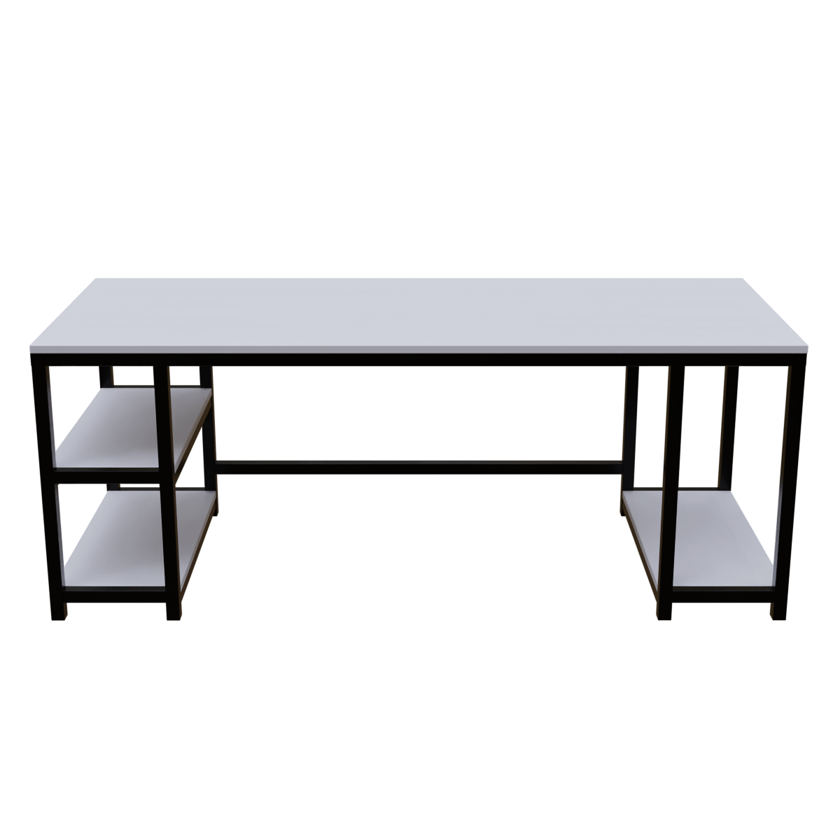 Jackson computer Table With Open Storage By Riyan Luxiwood.
