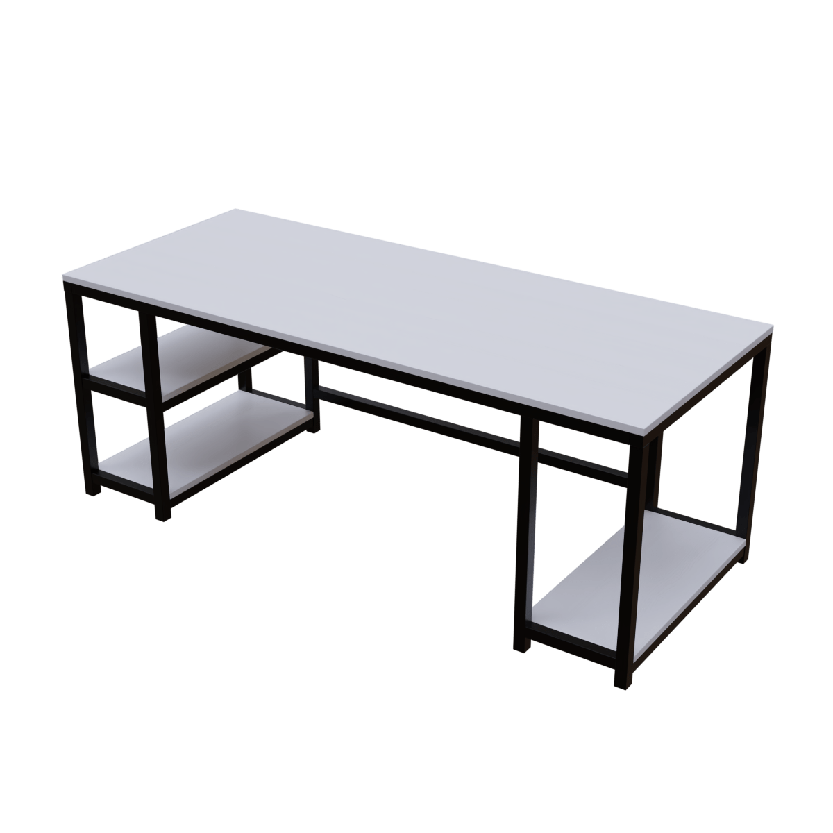 Jackson computer Table With Open Storage By Riyan Luxiwood.