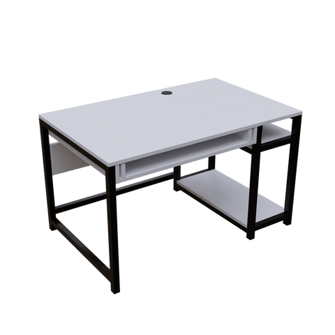 Carter Computer Table With Open Storage By Riyan Luxiwood.