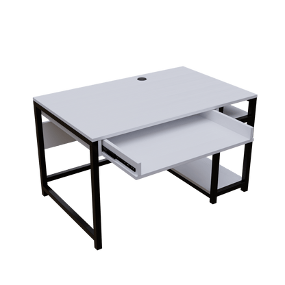 Carter Computer Table With Open Storage By Riyan Luxiwood.