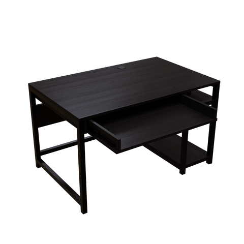 Carter Computer Table With Open Storage By Riyan Luxiwood.