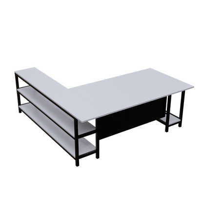 Marvin study Table With Open Storage by Riyan Luxiwood.