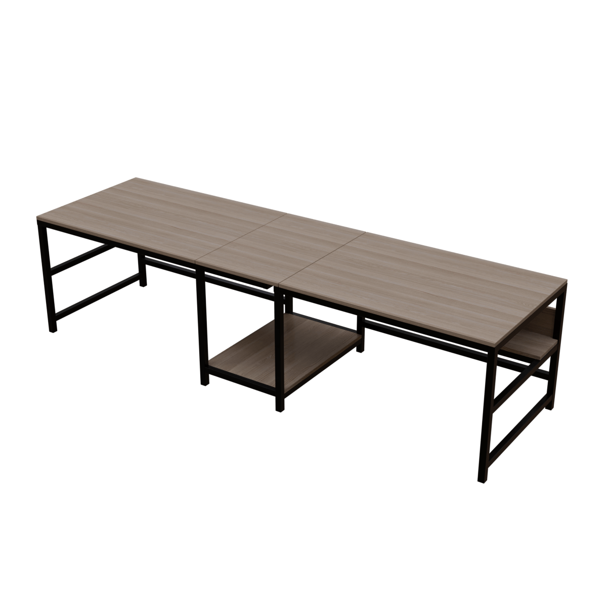 Dublin Computer Table With Open Storage By Riyan Luxiwood.