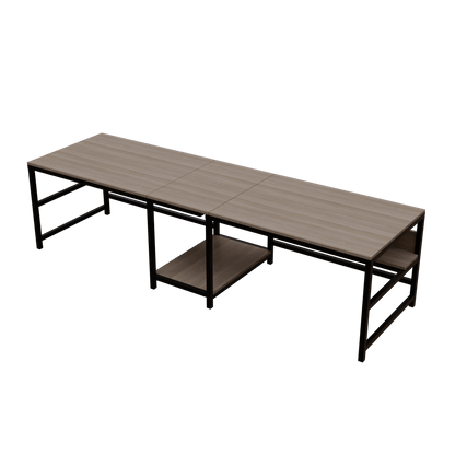 Dublin Computer Table With Open Storage By Riyan Luxiwood.