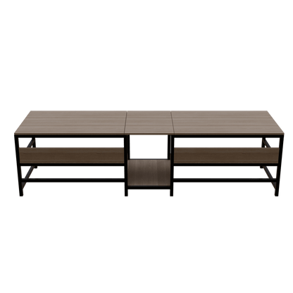 Dublin Computer Table With Open Storage By Riyan Luxiwood.