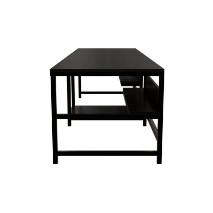 Dublin Computer Table With Open Storage By Riyan Luxiwood.