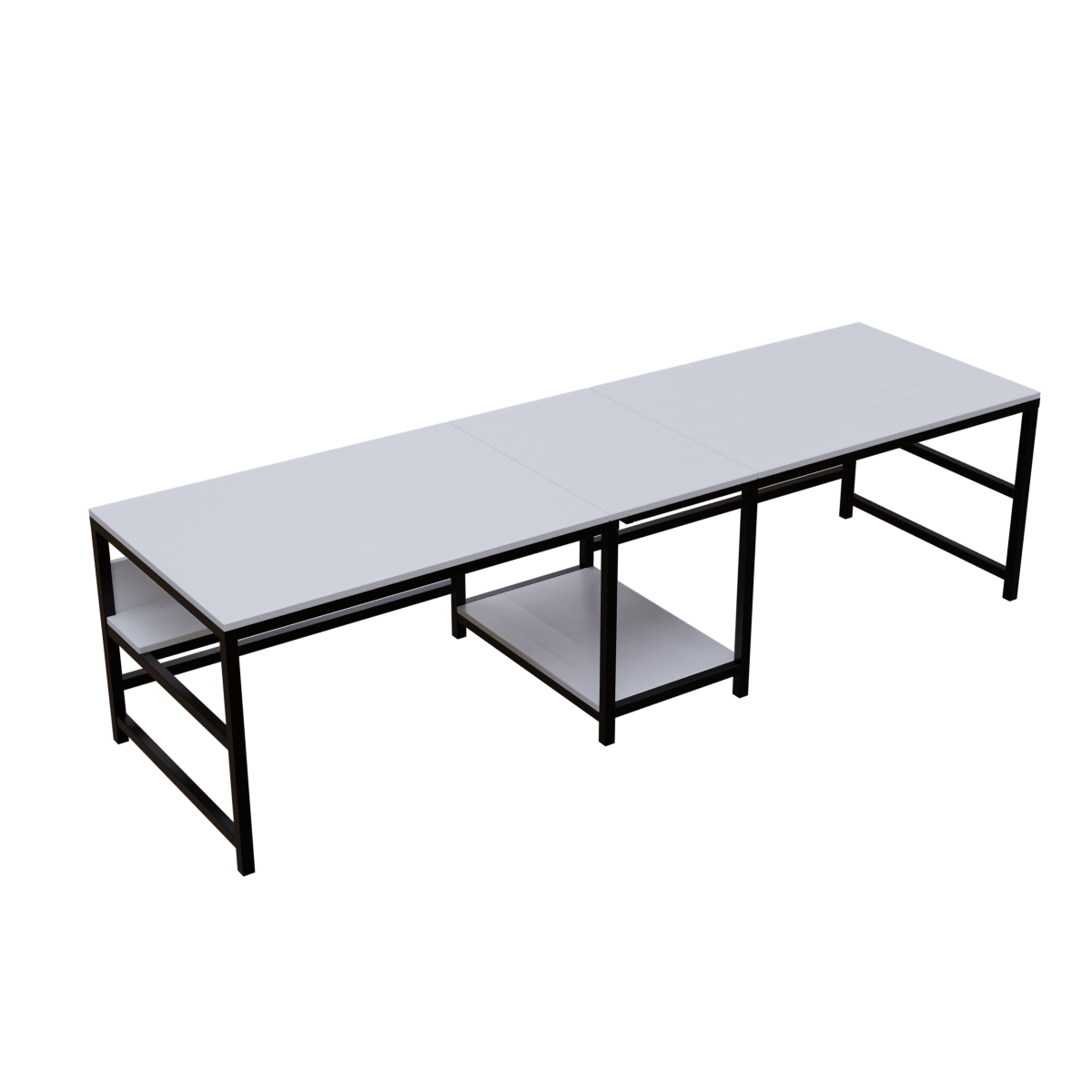 Dublin Computer Table With Open Storage By Riyan Luxiwood.