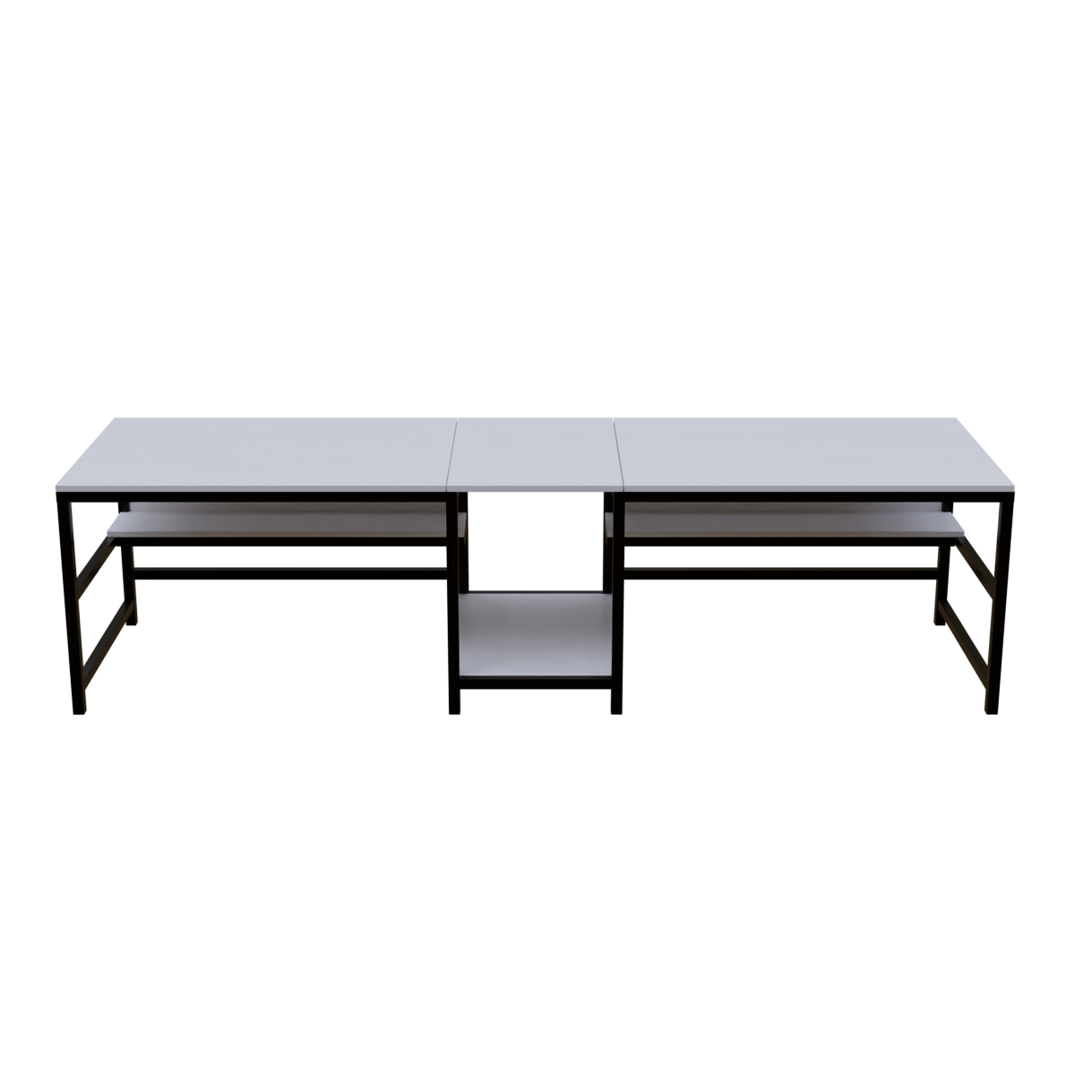 Dublin Computer Table With Open Storage By Riyan Luxiwood.