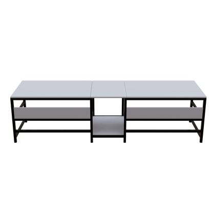 Dublin Computer Table With Open Storage By Riyan Luxiwood.