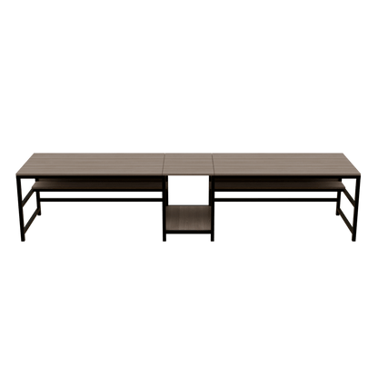 Dublin Computer Table With Open Storage By Riyan Luxiwood.