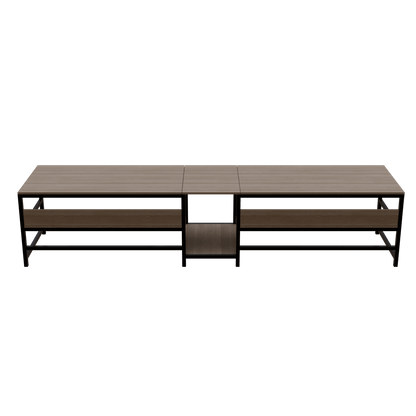 Dublin Computer Table With Open Storage By Riyan Luxiwood.