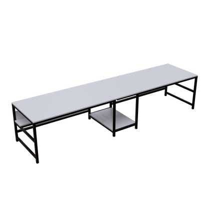 Dublin Computer Table With Open Storage By Riyan Luxiwood.