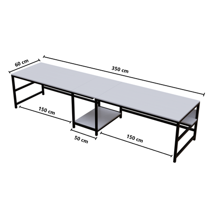 Dublin Computer Table With Open Storage By Riyan Luxiwood.