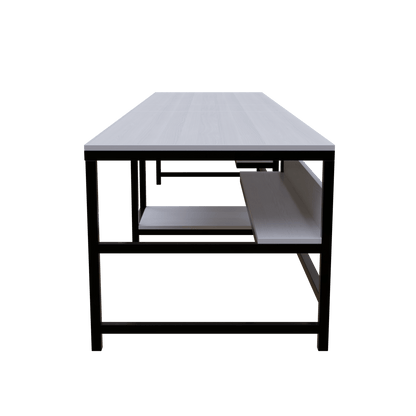 Dublin Computer Table With Open Storage By Riyan Luxiwood.
