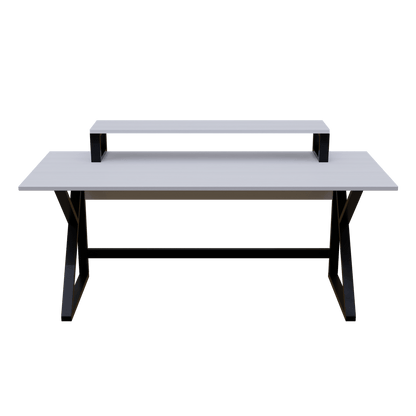 Meja Computer Table with Monitor Riser By Riyan Luxiwood.