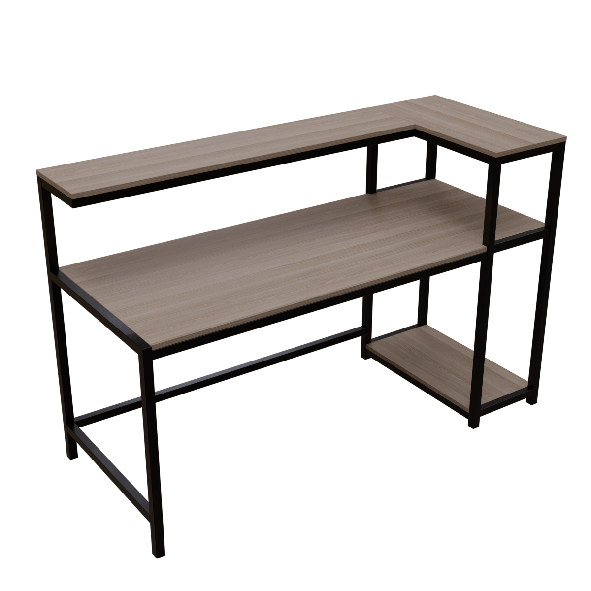 Patrick Computer Table With Open Storage.