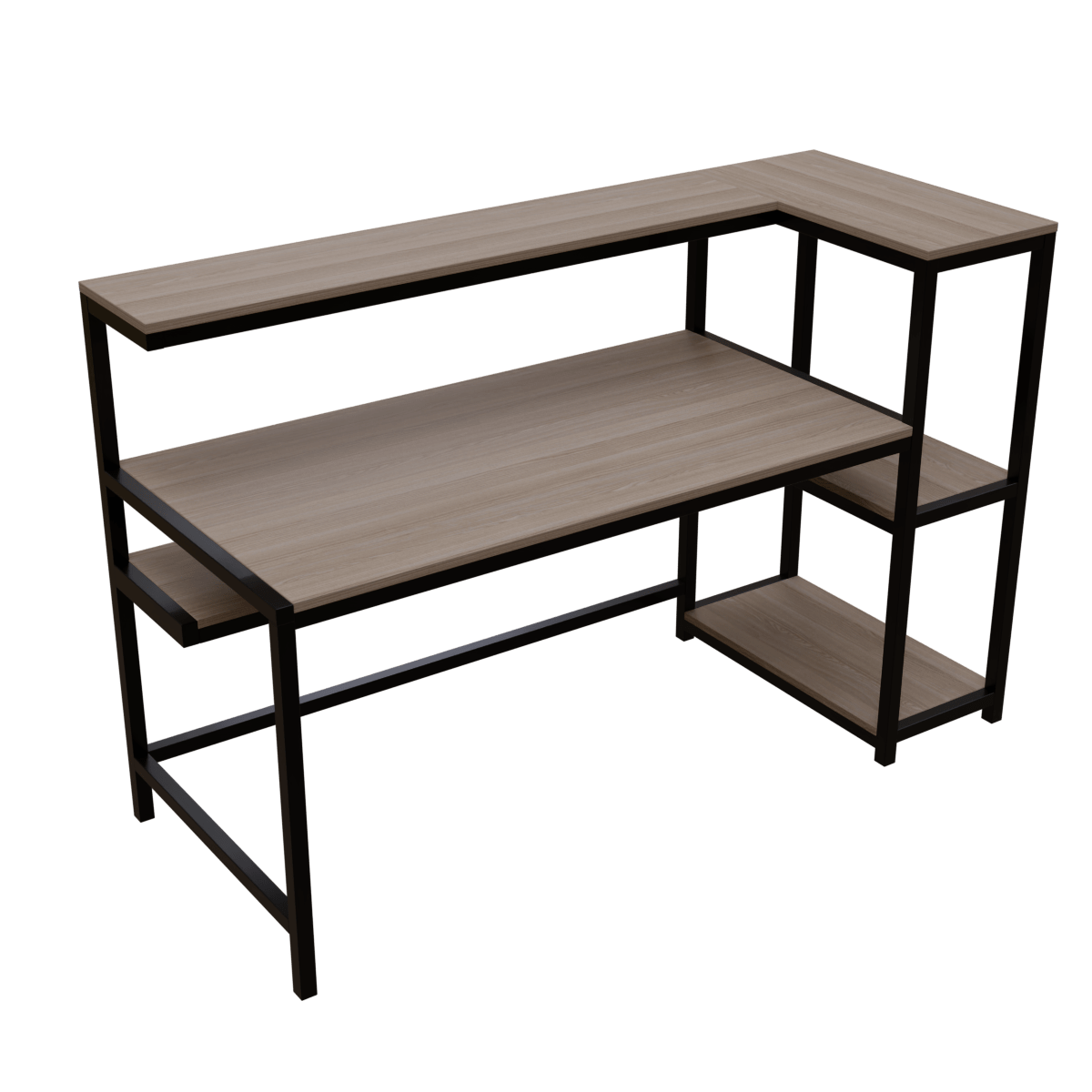 Fronx Computer Table With Open Storage By Riyan Luxiwood.