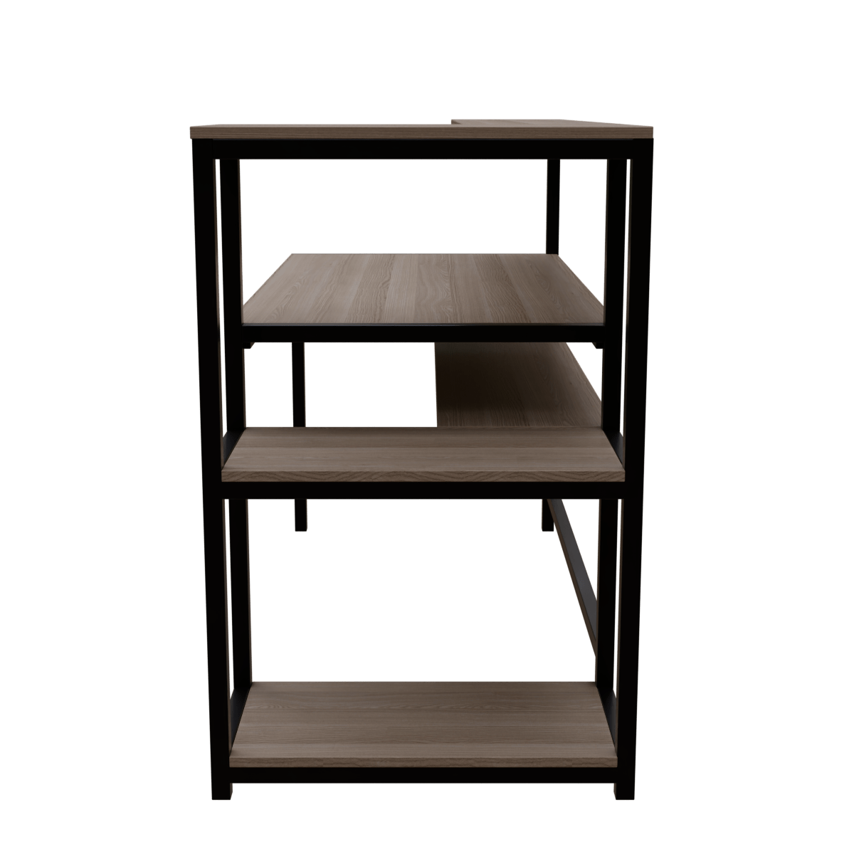 Fronx Computer Table With Open Storage By Riyan Luxiwood.