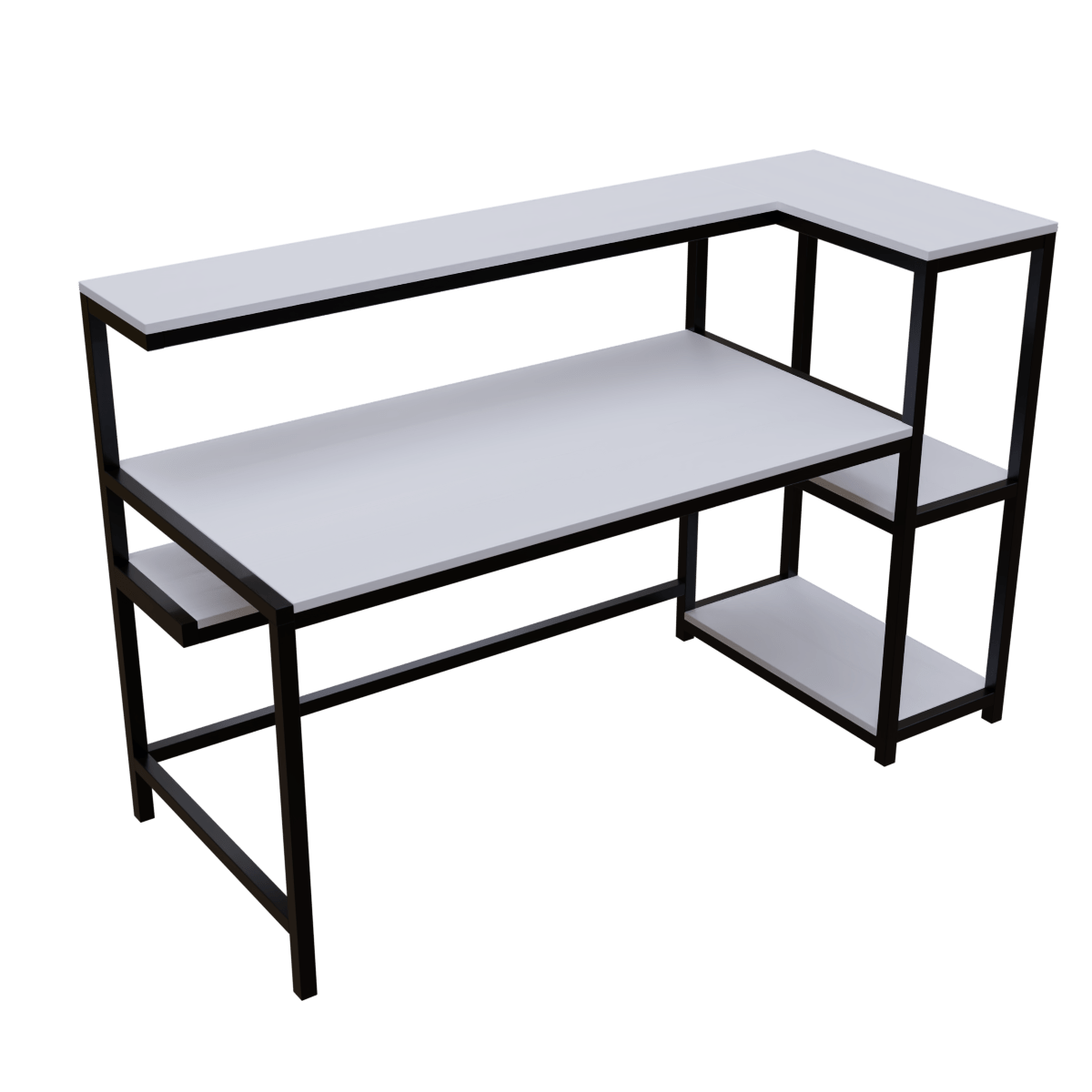Fronx Computer Table With Open Storage By Riyan Luxiwood.