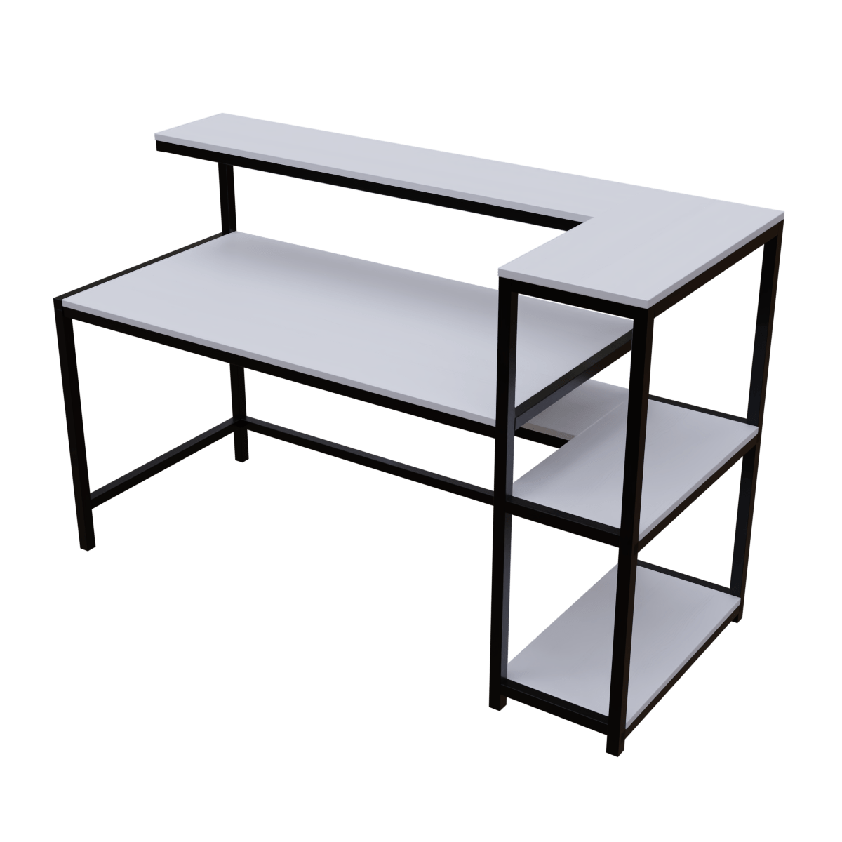 Fronx Computer Table With Open Storage By Riyan Luxiwood.