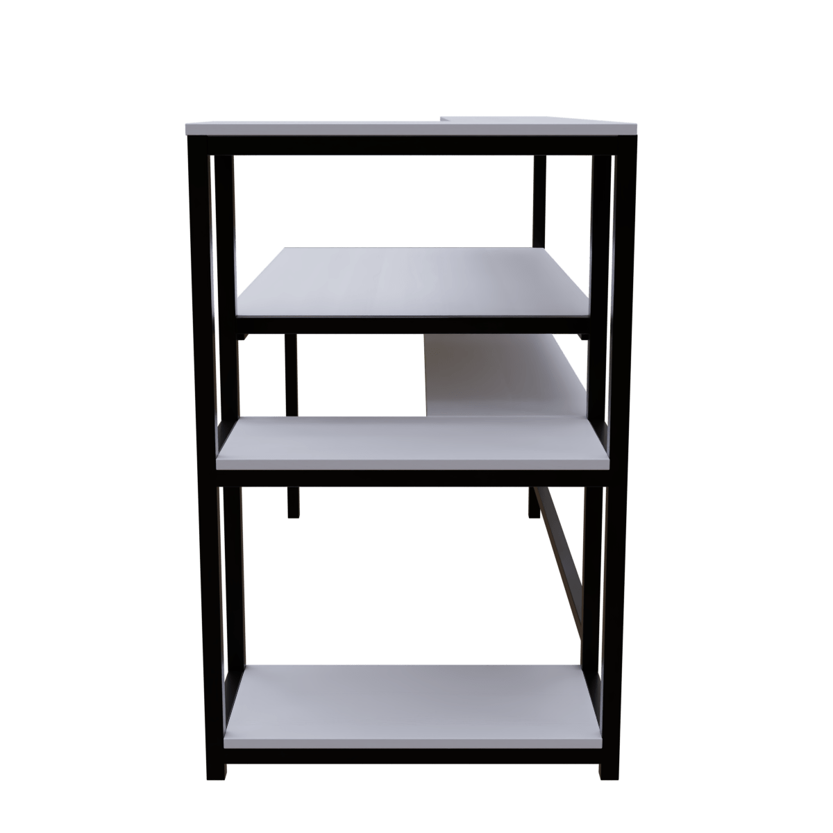 Fronx Computer Table With Open Storage By Riyan Luxiwood.