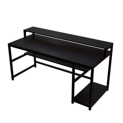 Trio Computer Table With Open Storage By Riyan Luxiwood.
