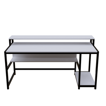 Trio Computer Table With Open Storage By Riyan Luxiwood.