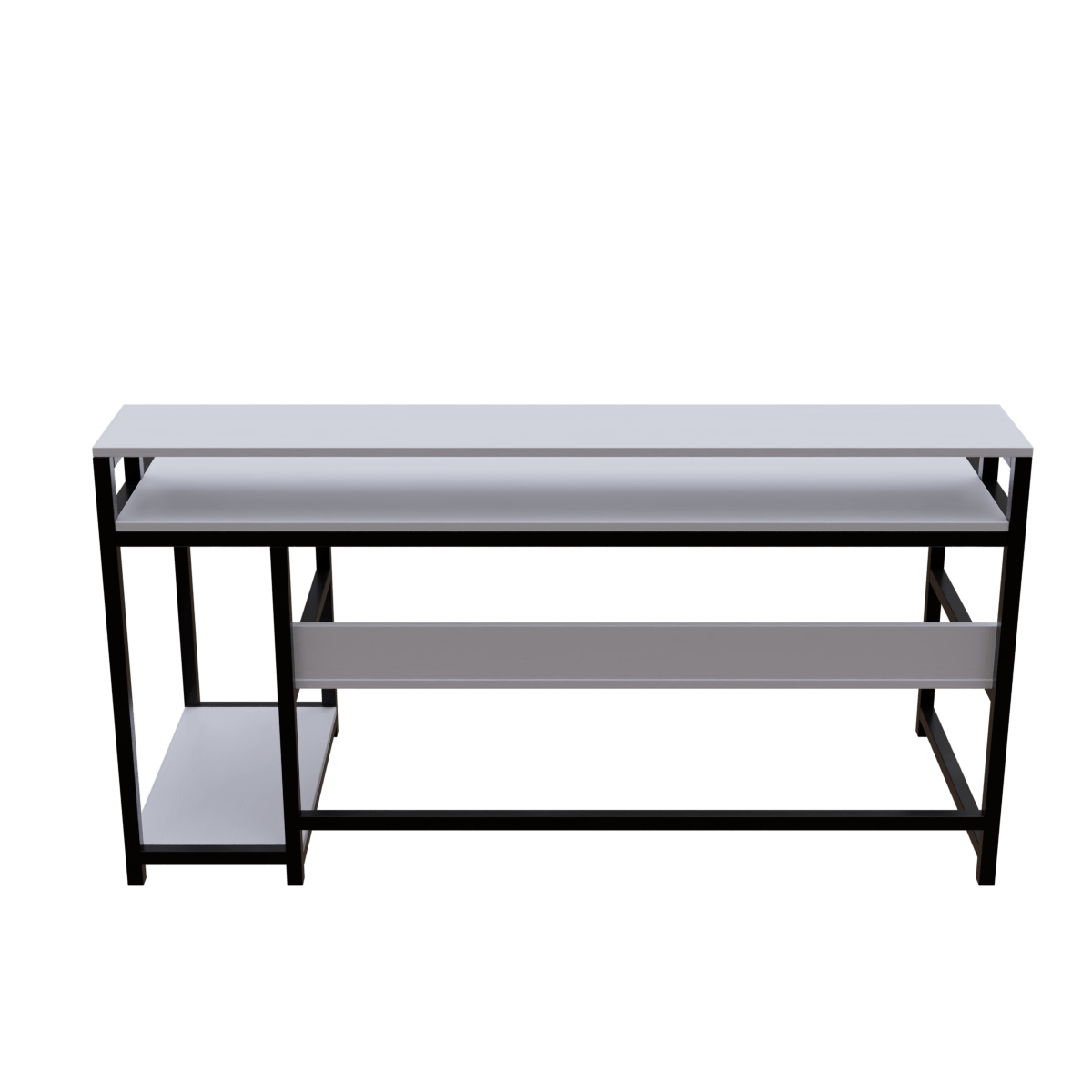 Trio Computer Table With Open Storage By Riyan Luxiwood.