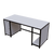 Dublin Computer Table With Open Storage By Riyan Luxiwood.