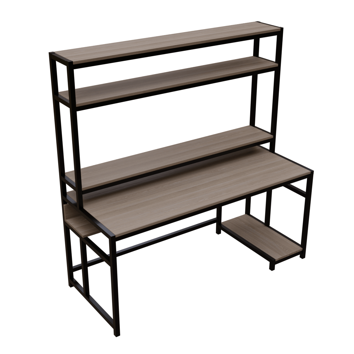 Jerry Computer Table With Open Storage By Riyan Luxiwood.